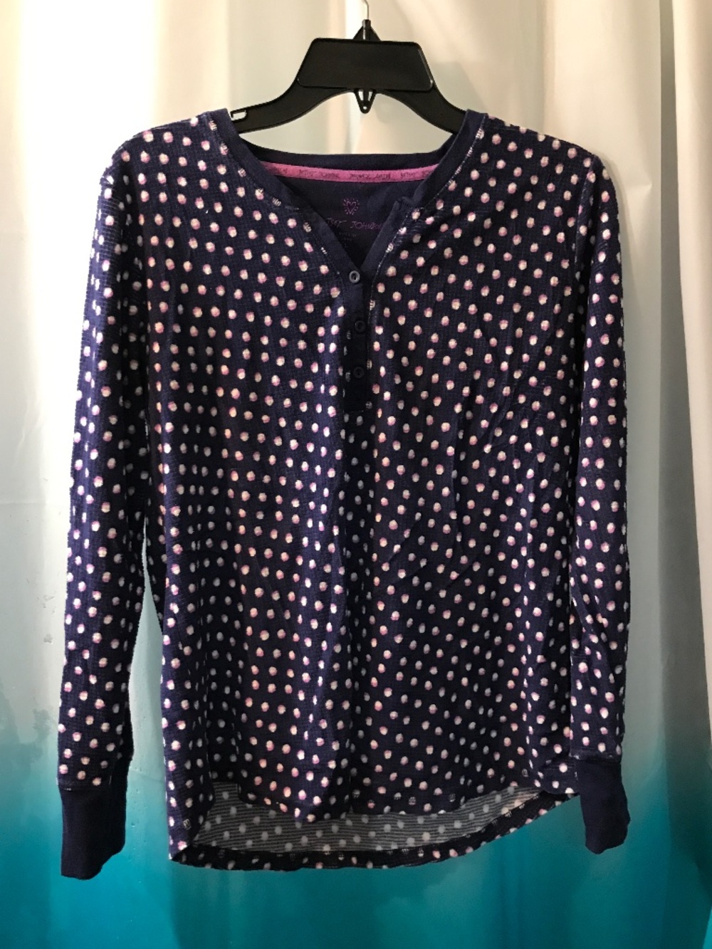 Henley Johnson Polka Dot Henley Top Women’s Large
